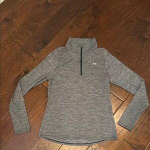 Under Armour Women's Grey Quarter-Zip Top